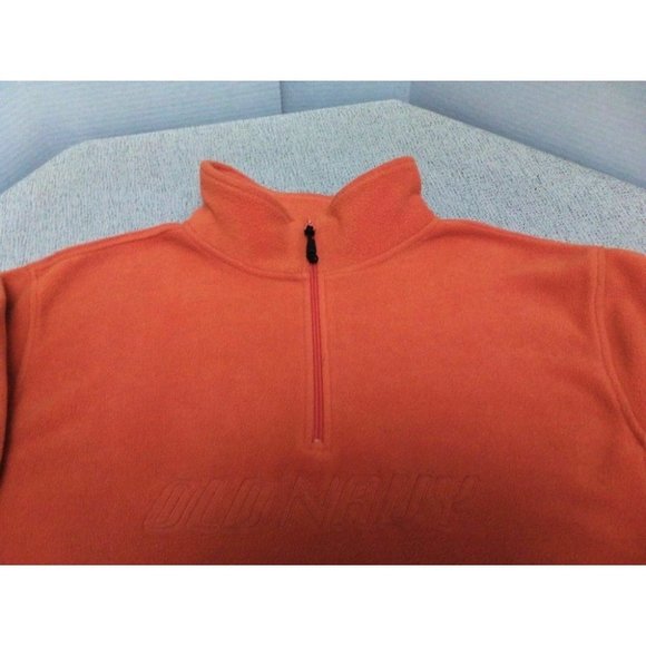 Old Navy Unisex Coat/Jacket Winter Fleece Top Zip Bottom Pull Close Orange Sz XL - Picture 5 of 16